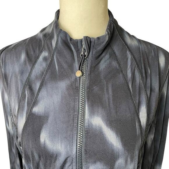 Member's Mark XL Zen Active Jacket Blue Tie Dye Full Zip Pockets Workout - Picture 6 of 10